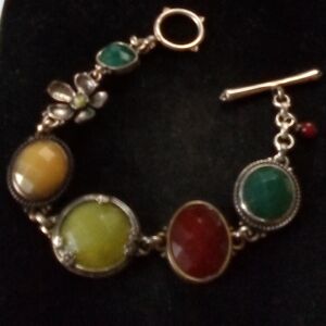 Lucky Brand Red, Green, and Yellow Stone Bracelet